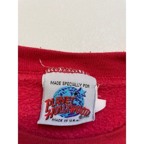 VINTAGE Planet Hollywood Atlantic City Graphic Crewneck Sweatshirt Men XL 90s - Picture 4 of 6